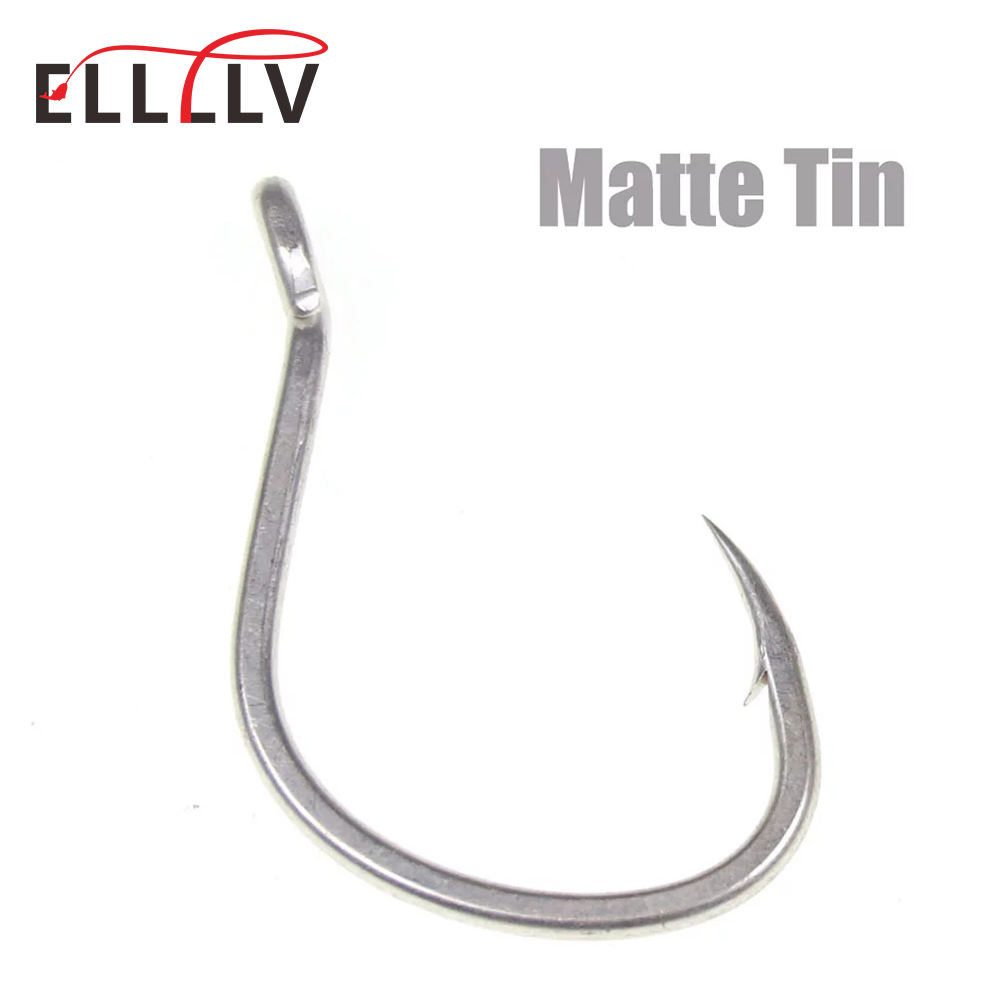 10pcs Matte Tin Anti-rust Salt - Fishing Hook Offset 评论和价格