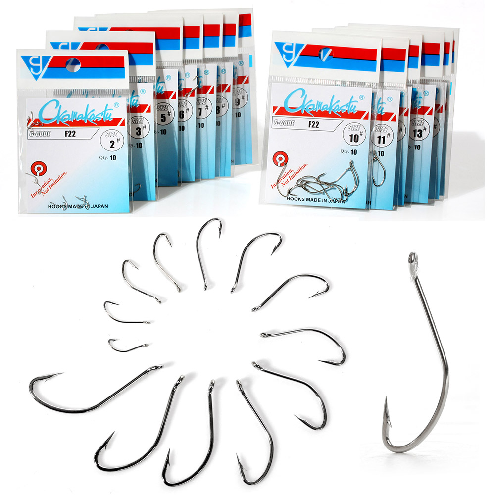 Ckamakastu F22 White Saltwater - Fishing Hook Barbless 评论和价格