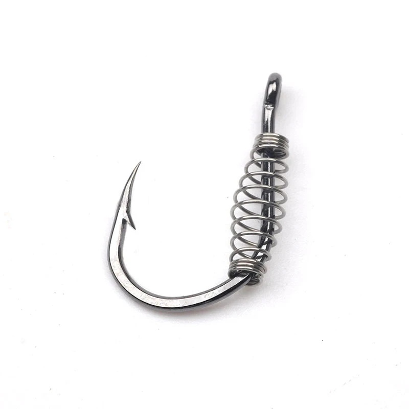 10-60PCS High Carbon Steel Spr - Fishing Hook Circle 评论和价格