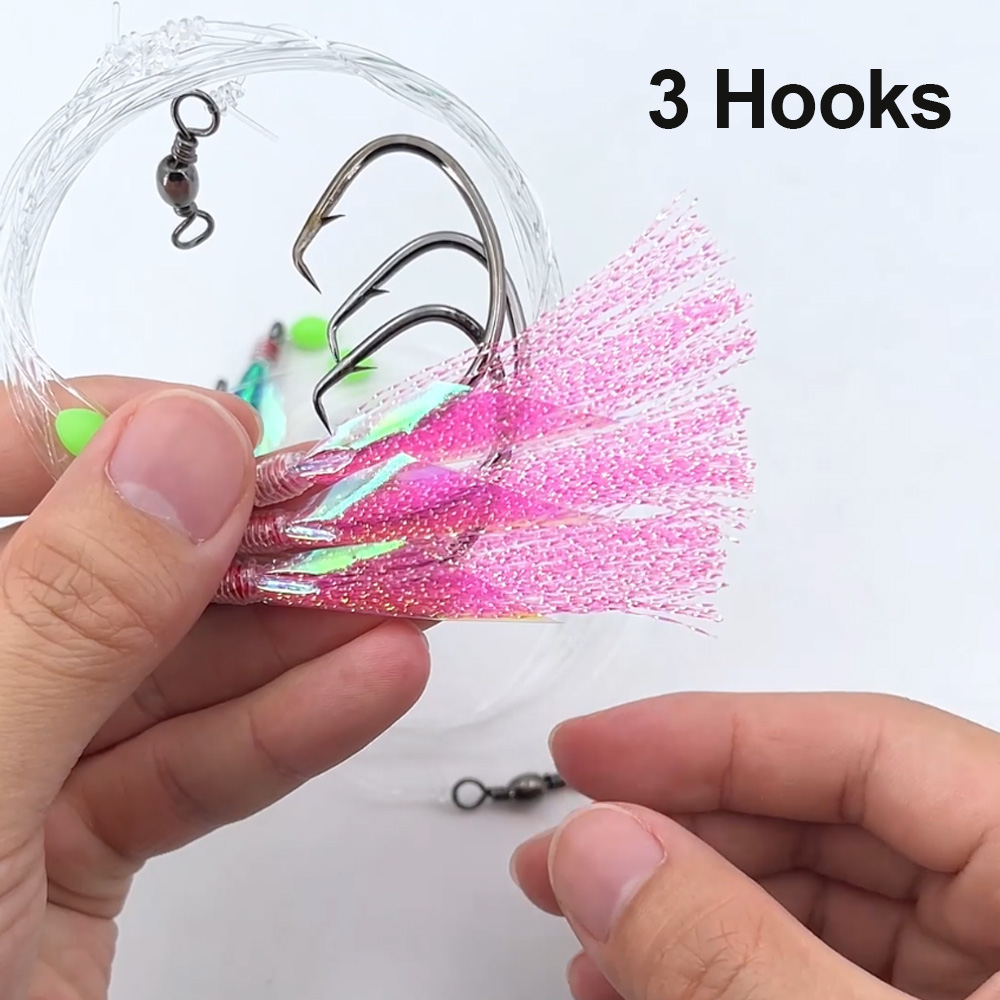 Bimoo 10packs Seawater Fishing - Fishing Hook Size 评论和价格