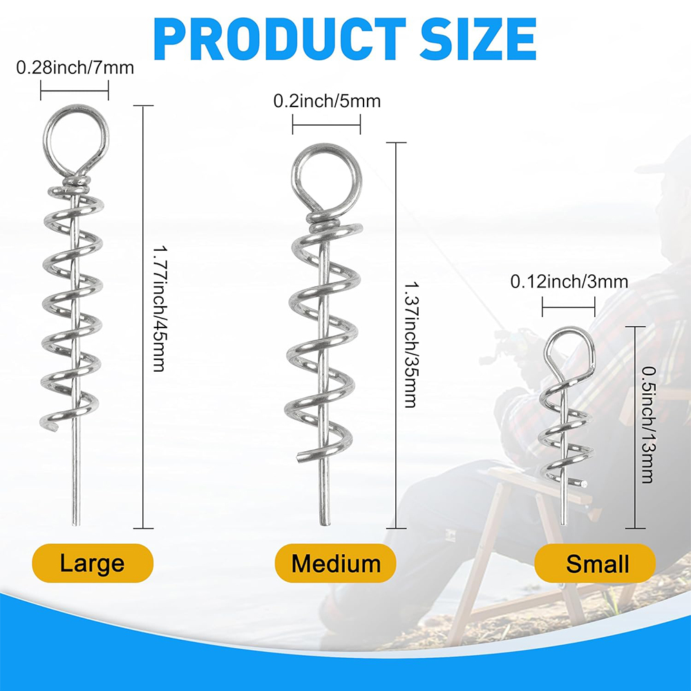 50Pcs Spring Twist Lock Fishin - Fishing Hook Box 评论和价格