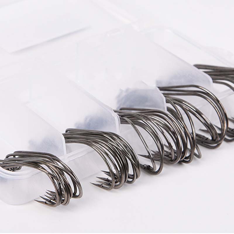 50Pcs/Box High Carbon Steel Fi - Fishing Hook Box 评论和价格
