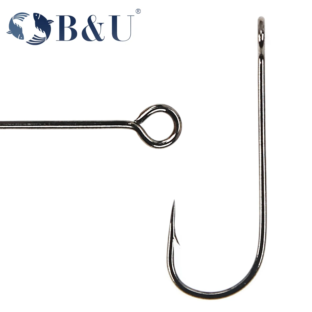 B&U 20pcs Fishing Hook Big Eye - Fishing Hook Offset 评论和价格