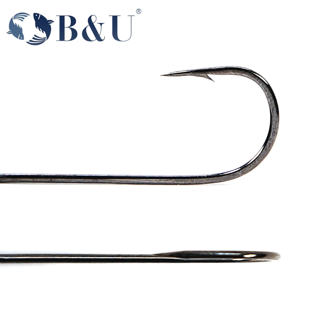 B&U 20pcs Fishing Hook Big Eye - Fishing Hook Offset 评论和价格