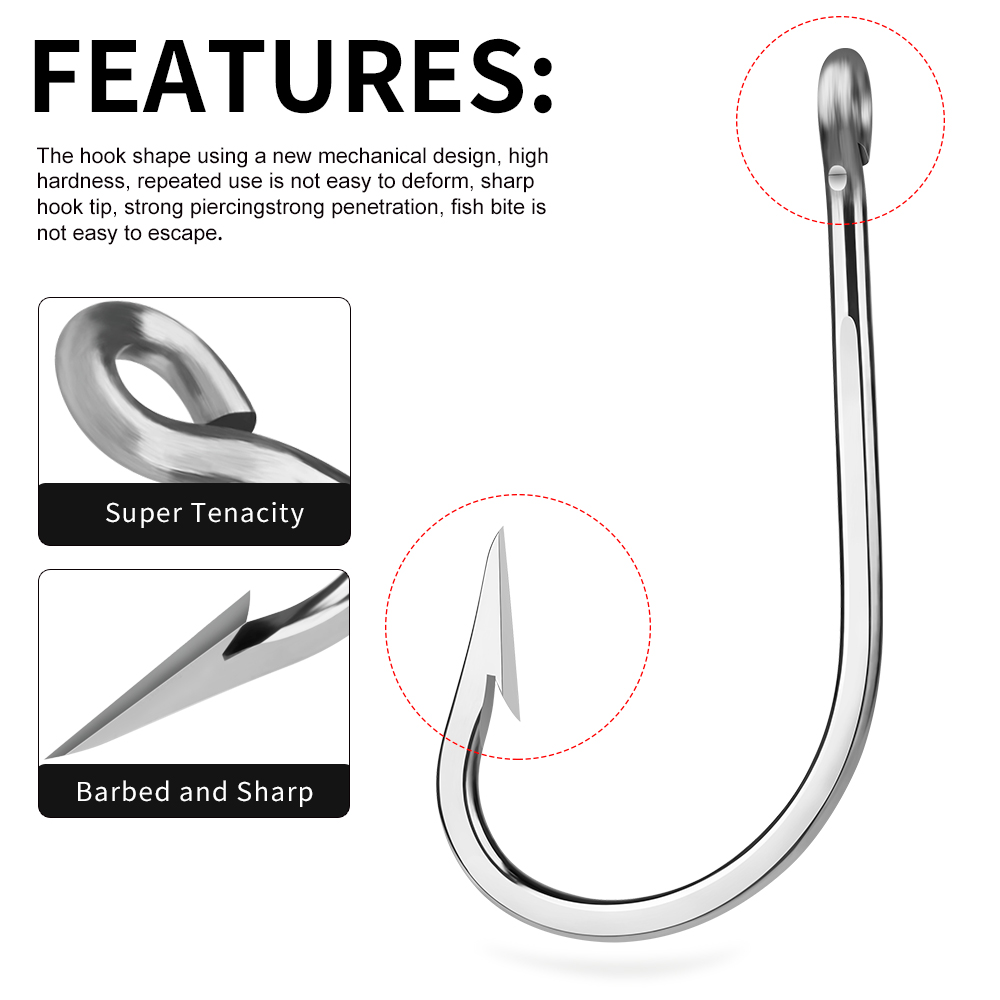 PROBEROS 5pcs Stainless Steel  - Fishing Hook Circle 评论和价格