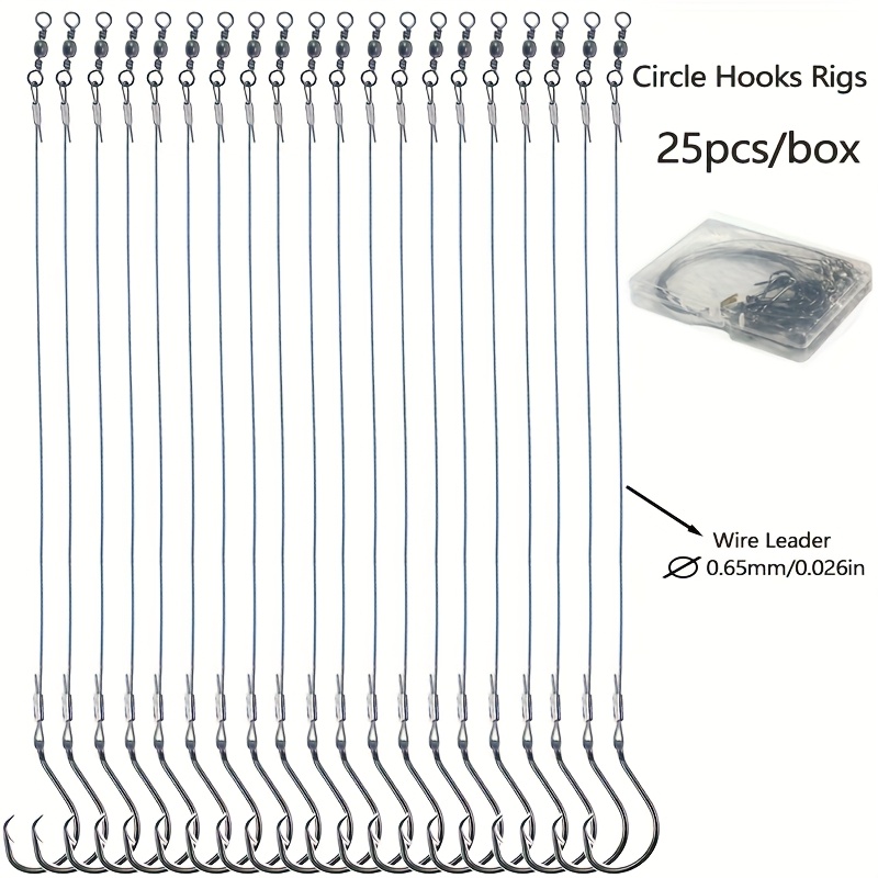 25pcs Heavy Duty Circle Hooks  - Fishing Hook Assortment 评论和价格